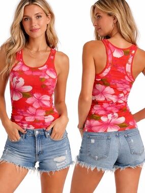Free People Razorback Tank floral small